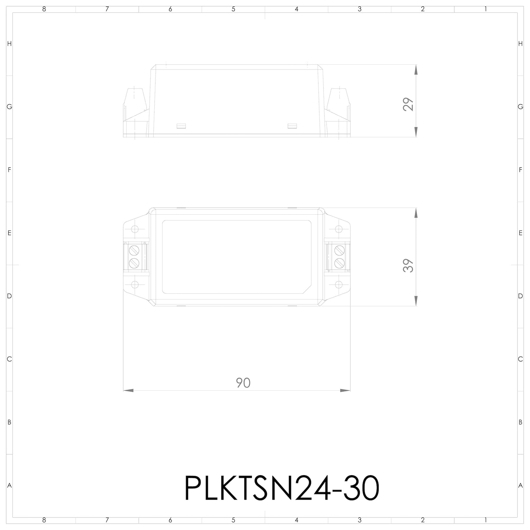 Alimentatore switching 220Vac/24Vdc - 1,25A - 30W