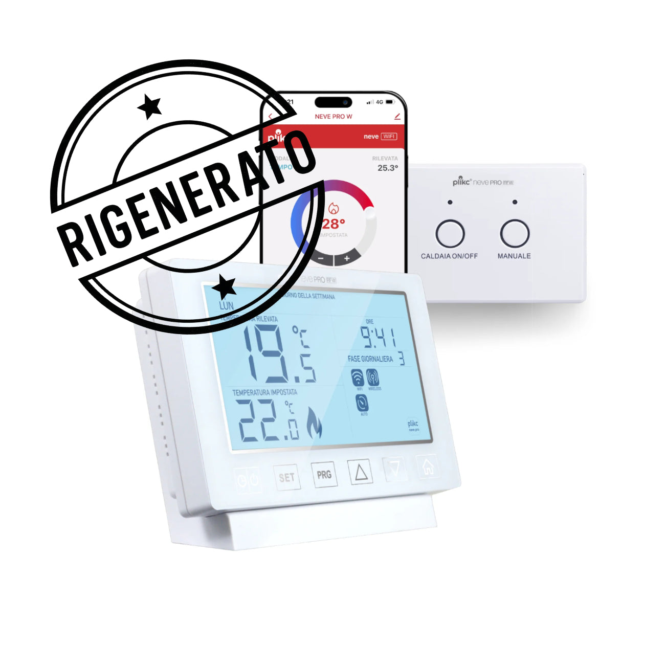 Neve Pro RFW - cronotermostato wireless e wifi RIGENERATO