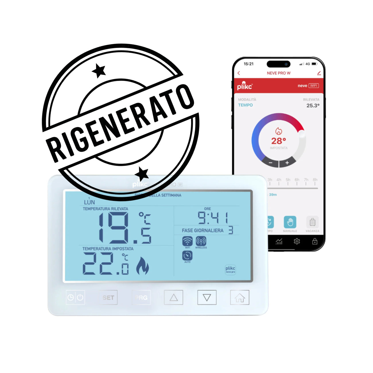Neve Pro W - cronotermostato WI-FI RIGENERATO