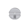 Reggimensola ovale in policarbonato trasparente 1 foro - confezione da 2 pezzi