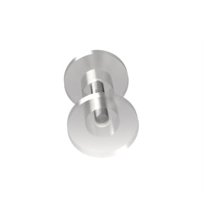 Pomello cilindrico con battuta, doppio - confezione da 2 pezzi