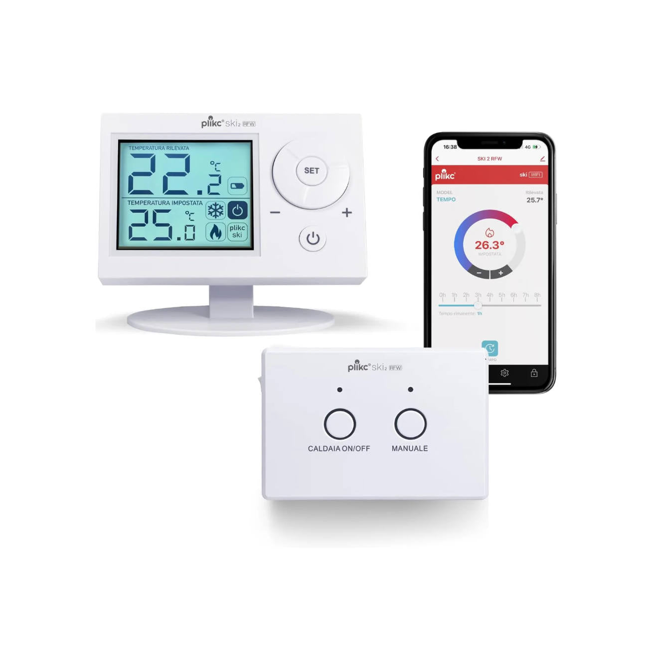 Ski 2 RFW - termostato wireless e wifi