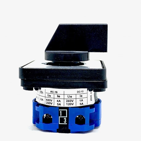 Interruttore rotativo 2P 25A - Plikc