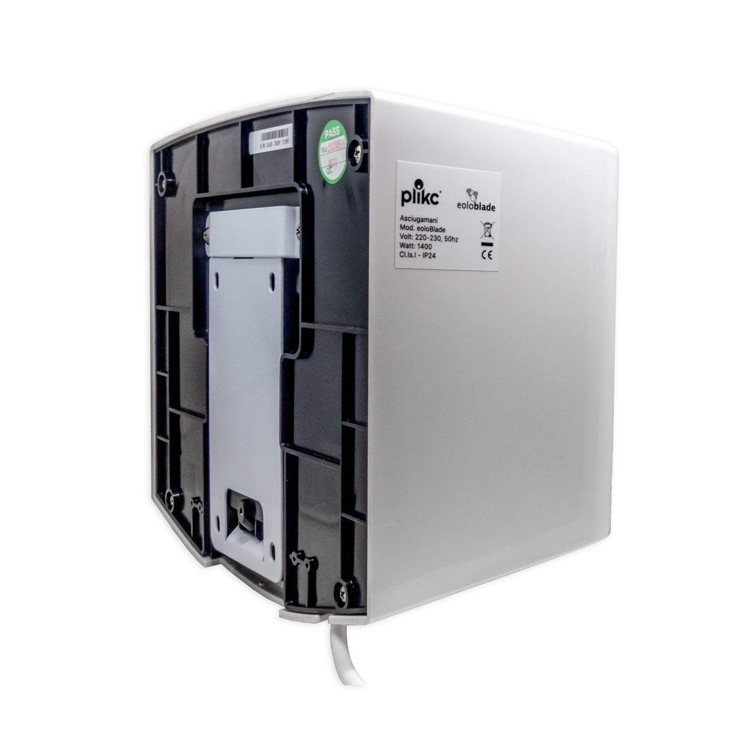 Asciugamani elettrico - eoloBlade - Plikc